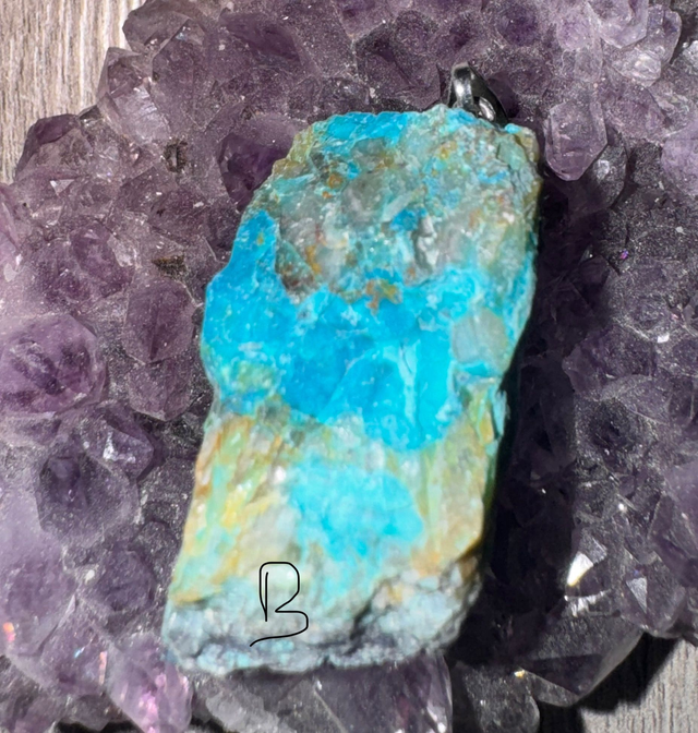 Pendentif Chrysocolle brute
