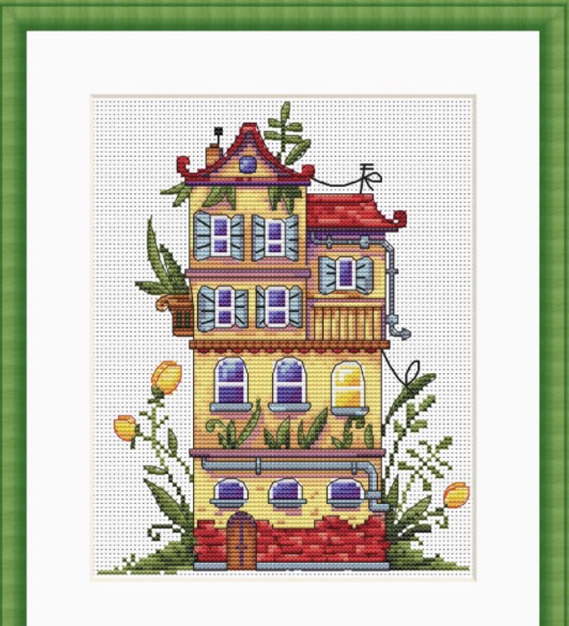 Merejka Spring House Counted Cross Stitch Kit