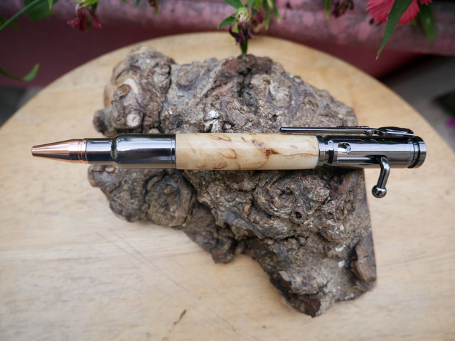 Stylo chasse Bouleau madré