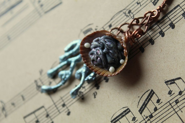 Mono boucle- Coquillage Métamorphe-n°2