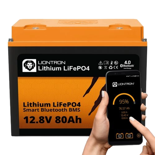 LIONTRON LiFePO4 12,8V 80Ah LX Smart BMS mit Bluetooth