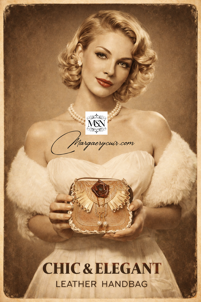 Sac en cuir nacré glamour