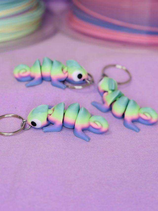 Caméléon porte clés