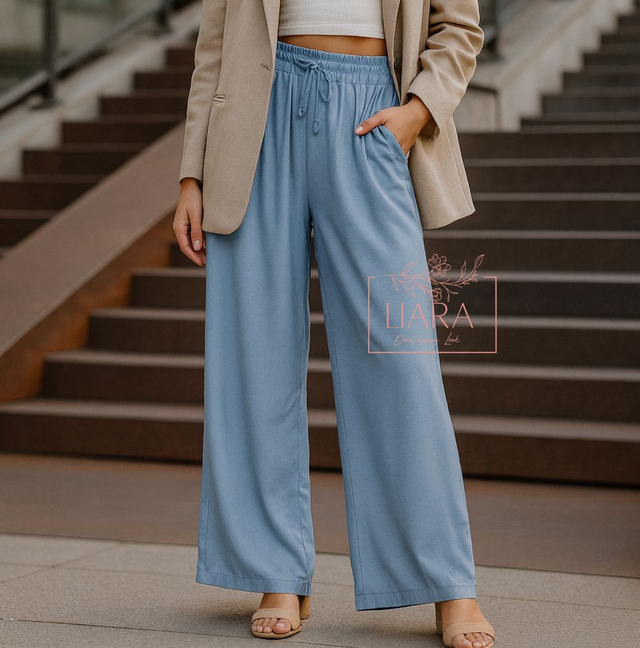 Leichte Hose in hellblau Onesize