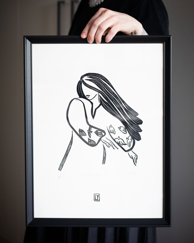 Embroidered 3 - print A3