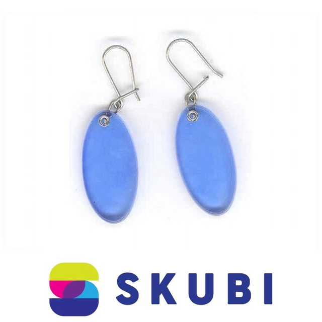 RETRO NÁUŠNICE PLASTOVÉ - 3 CM - NA HÁČKU (č. 173)