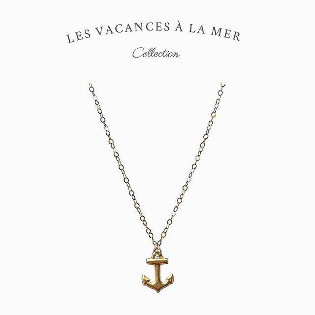 Collier en gold filled – Les vacances à la mer