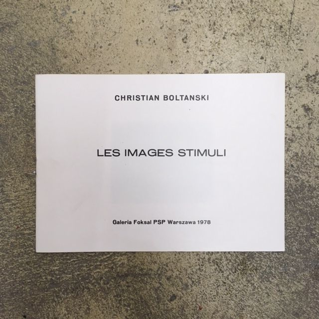 Christian Boltanski Les Images Stimuli, 1978 