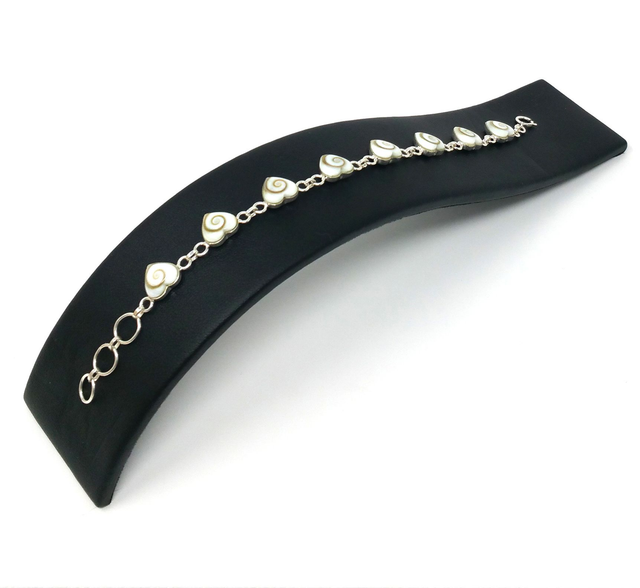 BRACELET FEMME 8 COEURS OEIL DE STE LUCIE SUR ARGENT BR029