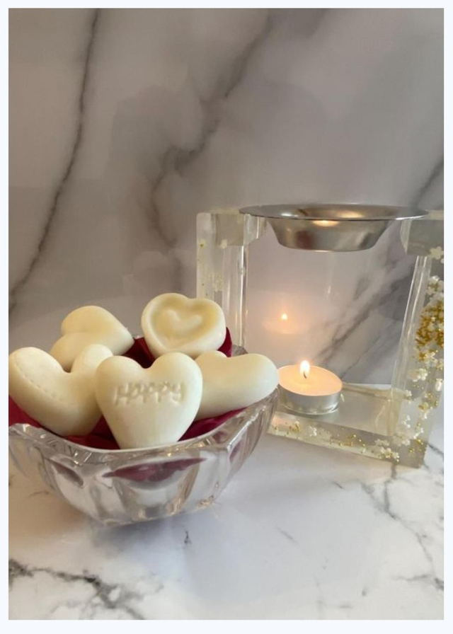 FONDANTS " PETITS COEURS  " FLEUR DE COTON 