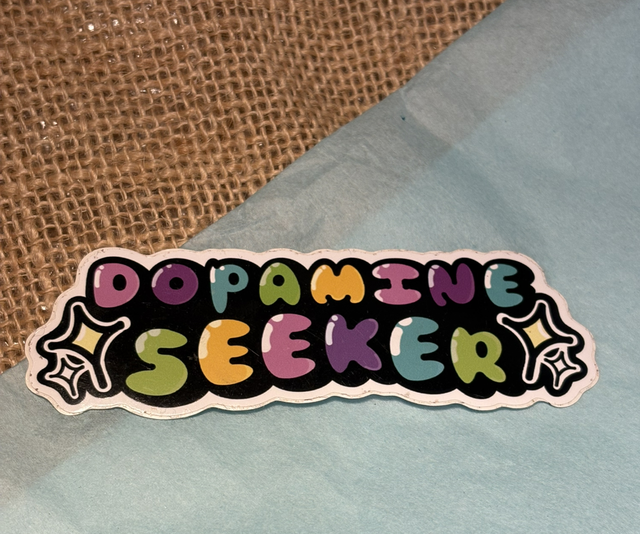 Dopamine seeker vinyl sticker