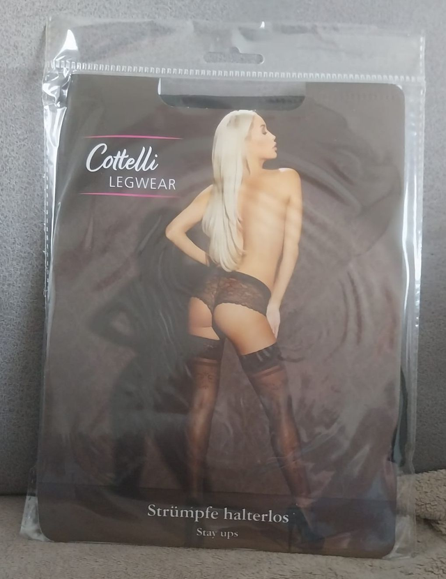 Bas fantaisie noirs auto-portants