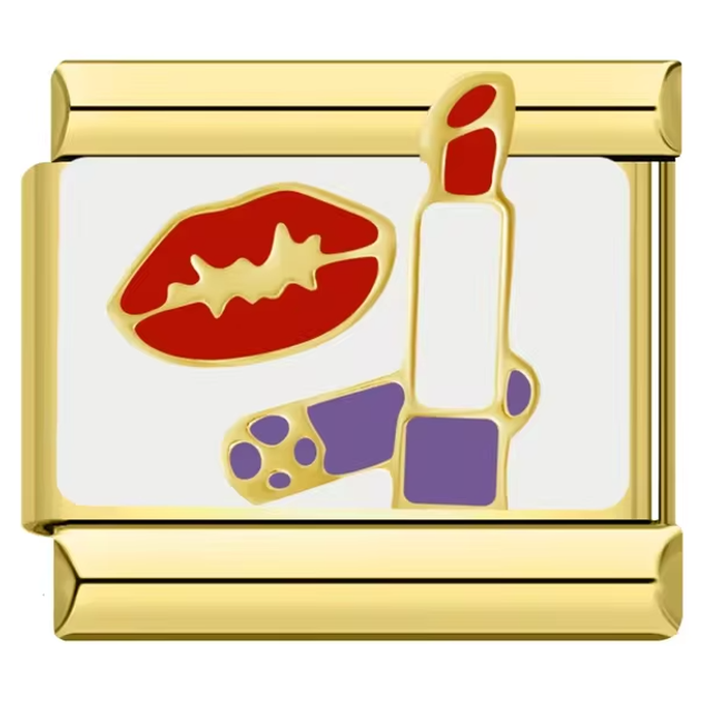 Charm Beso y Labial Dorado