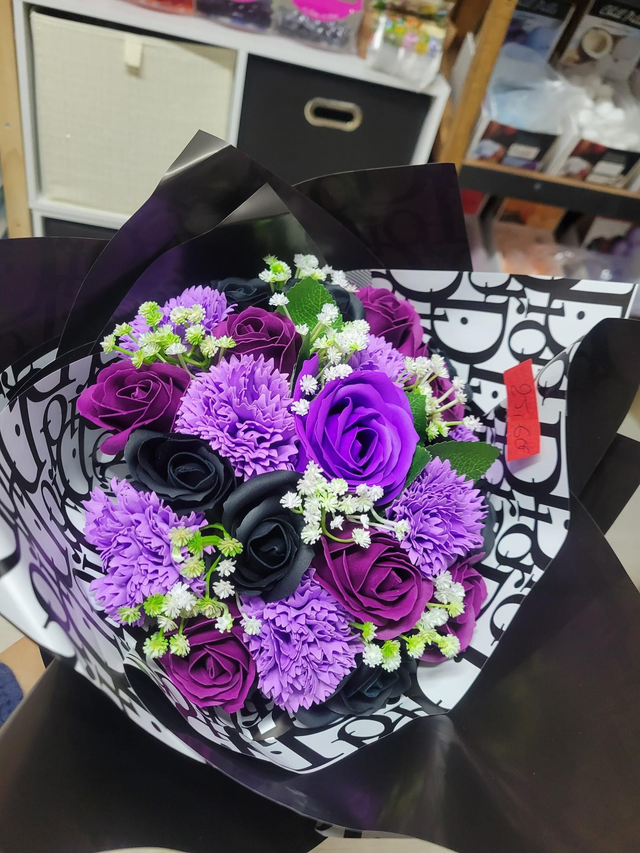 Bouquet fleurs de savon 