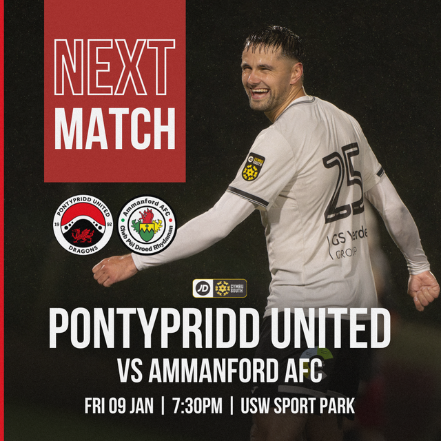 JD CYMRU SOUTH: Pontypridd United vs Ammanford AFC