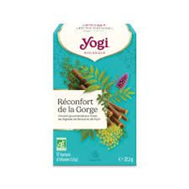 Yogi Tea Réconfort de la Gorge BIO | Infusion Apaisante 17 Sachets