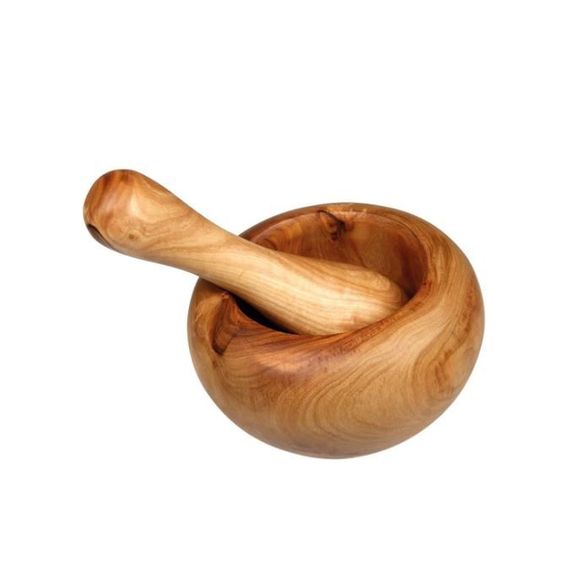 Mortier + pilon en bois d'olivier Ah!Table 