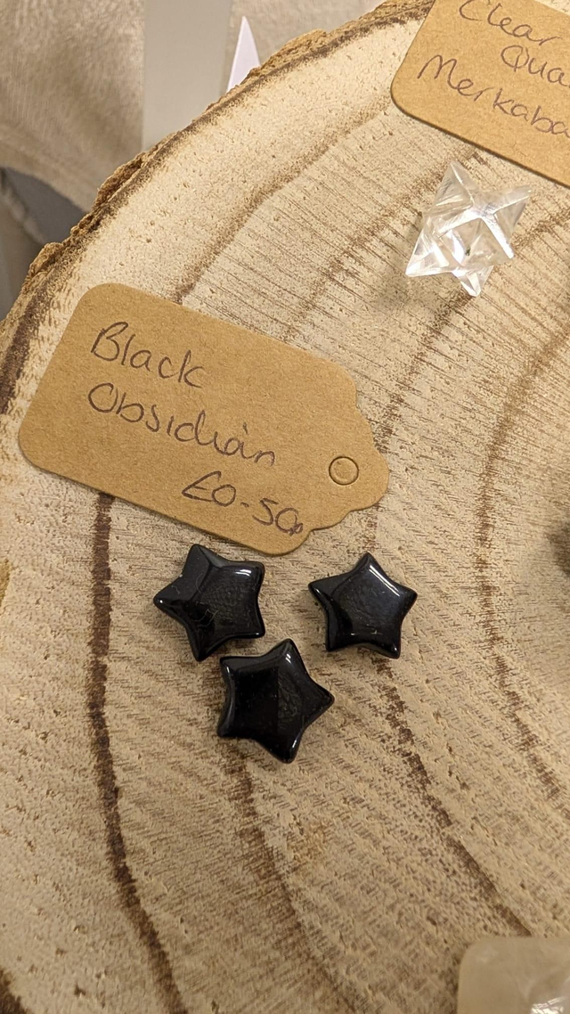 Black Obsidian Stars mini's
