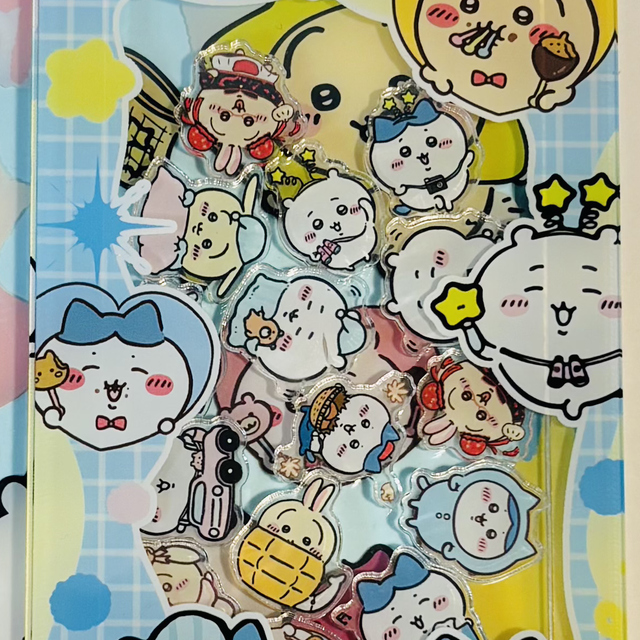 Acrylic Chiikawa character shaker notebook