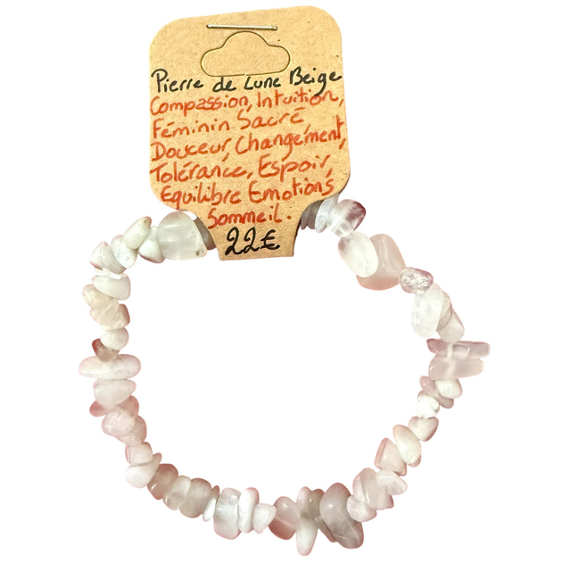 Bracelet Pierre de Lune Beige
