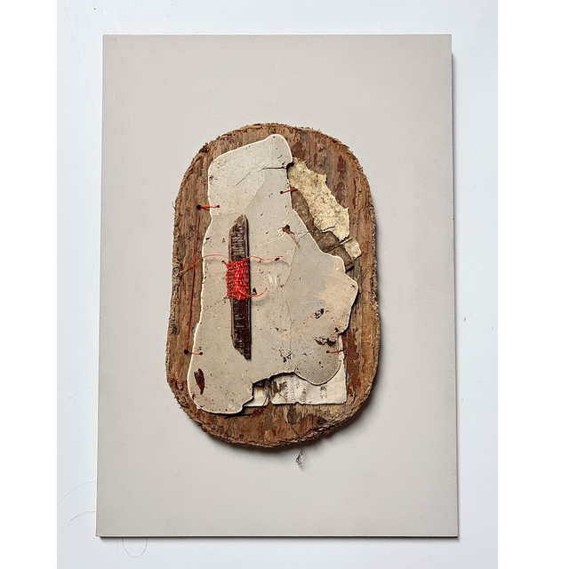 Porth Cwyfan Map - 3D textile wall sculpture