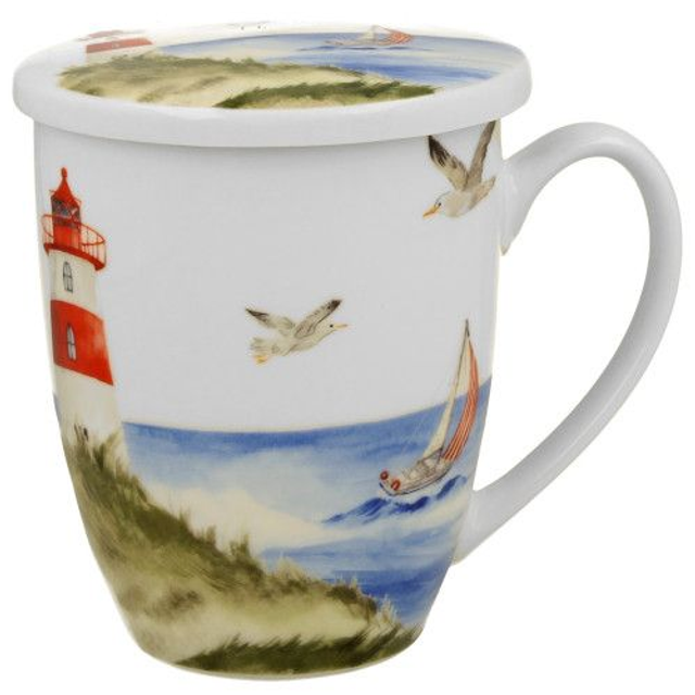 Taza lighthouse, porcelana 0,35 l. filtro y tapa, en caja de regalo. *371