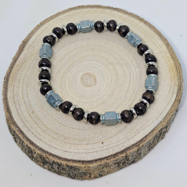 Bracelet &quot;Perle&quot; bois BB-013