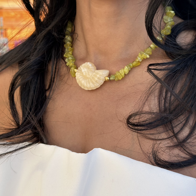 Collier Ursula Jade Lemon