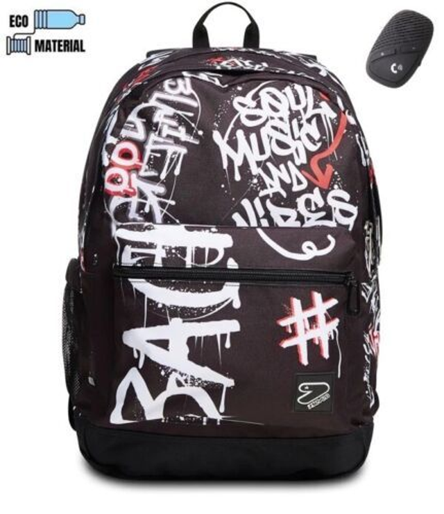 ZAINO Seven® REVERSIBILE CON DISPOSITIVO WIRELESS - THE DOUBLE MUSIC AND VIBES