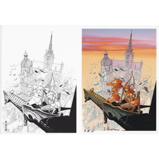 Affiche Evreux 2007 : Ex-libris André Houot limité et signé A4