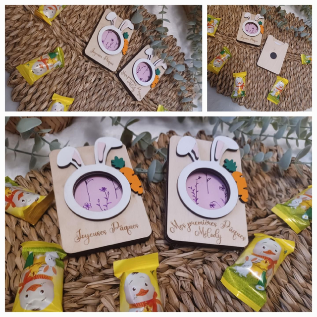 Magnet Polaroïd Petit Lapin 