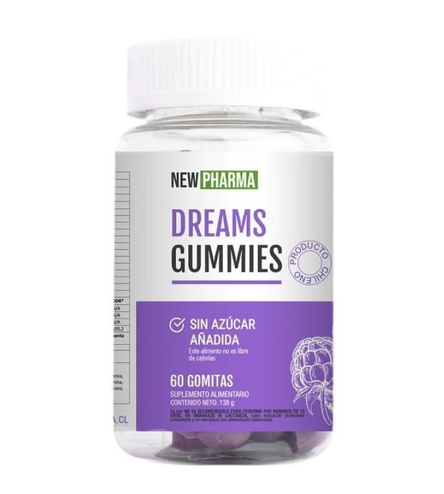 Dream Gummies Magnesio Newpharma 60 Gomitas – Con L-Triptófano y Vitamina B6 para Sueño Reparador