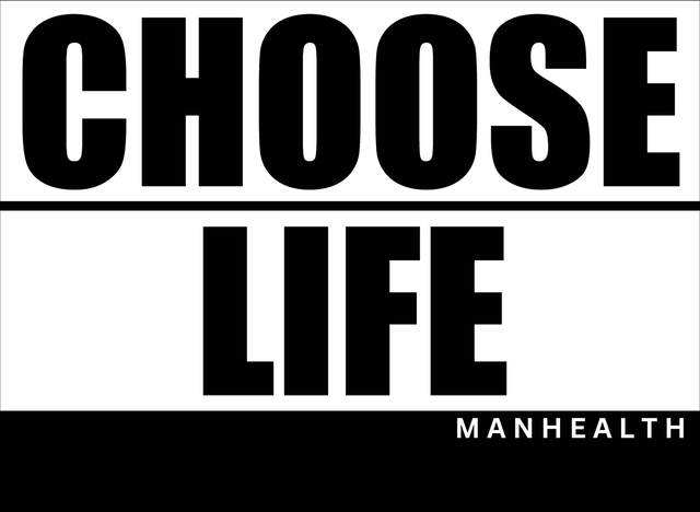 Choose Life T-shirt Blk/White.