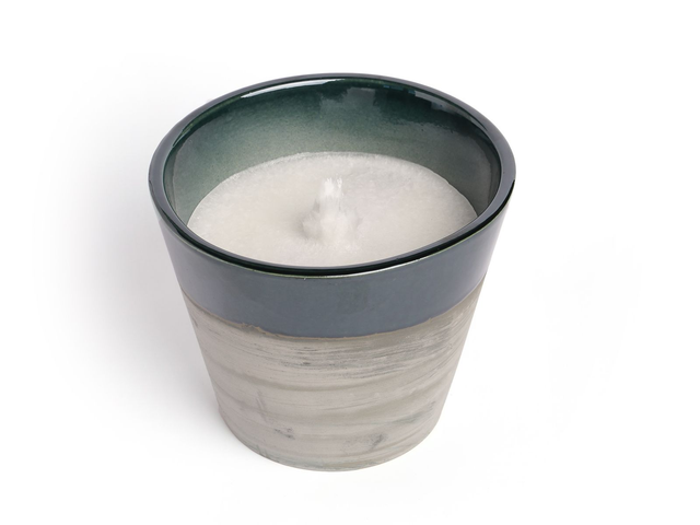 Schmelzlicht anthrazit/moosgrün