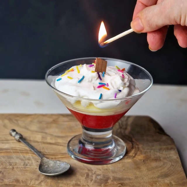 Trifle Inspired Dessert Candle