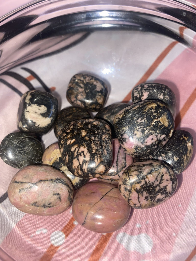 Rhodonite Tumbles