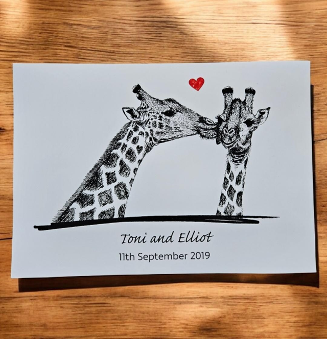 Giraffe Couple Print🦒