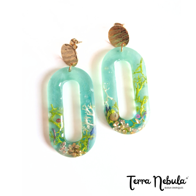Grandes Boucles d&#039;oreilles Fonds marins | BO120A