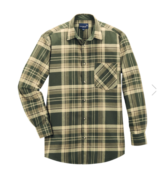 Jagdhemd oliv-braun-kariert 