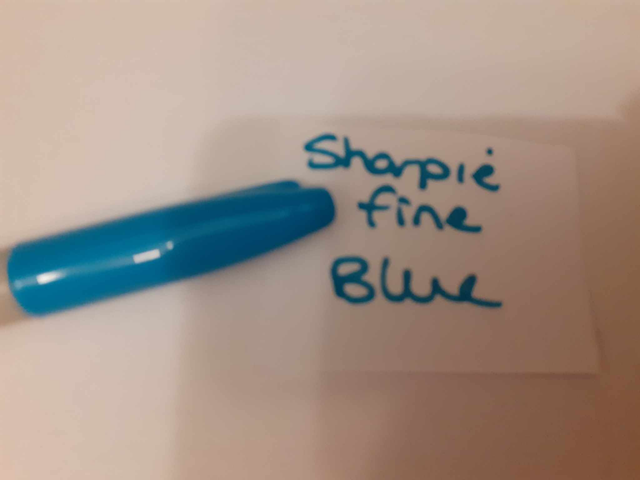Zelebs in shed CHOOSE YOUR MARKER Sharpie Fine BLUE