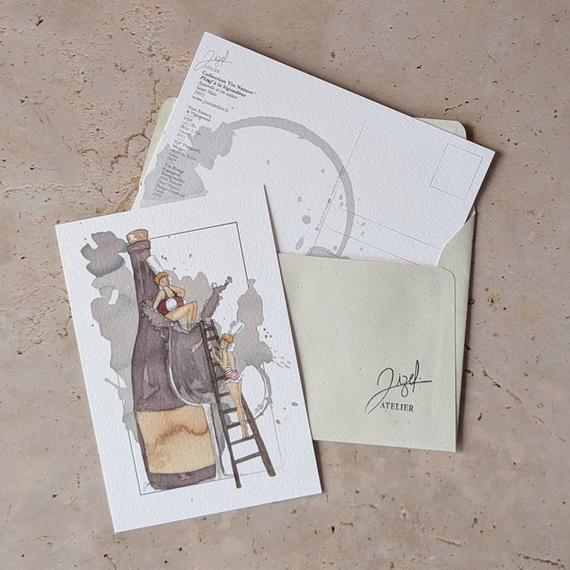 Carte postale - Vin Nature - Plouf à la Bigoudène