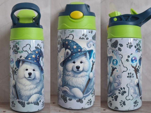 Gourde 350 ML samoyède magicien 