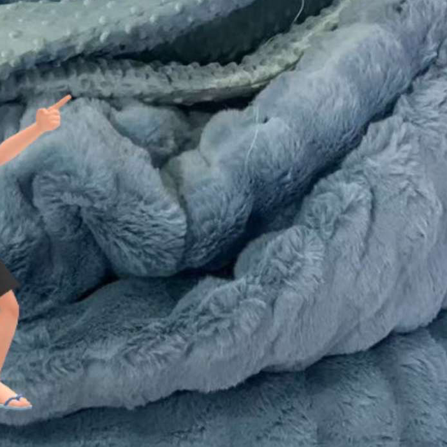 A1 Couvertures polaire Bubble 5kg bleu 200/240