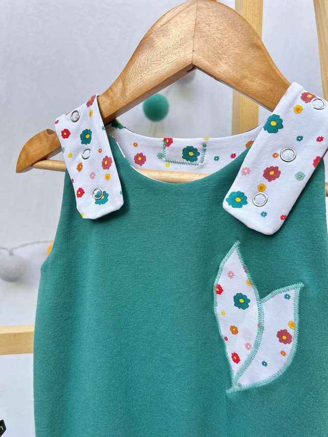 Salopette évolutive et réversible &quot;Millefleurs&quot;