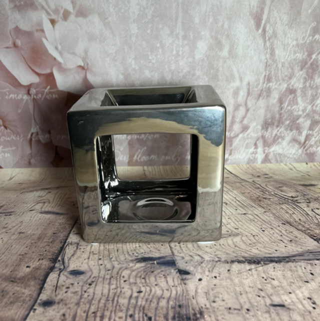 Brûleur maxi cube argenté