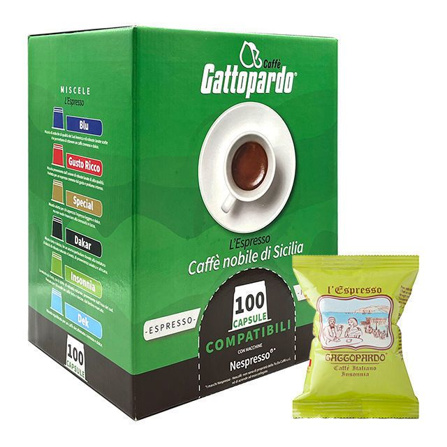100 Capsule Caffè Gattopardo To.Da Compatibili Nespresso