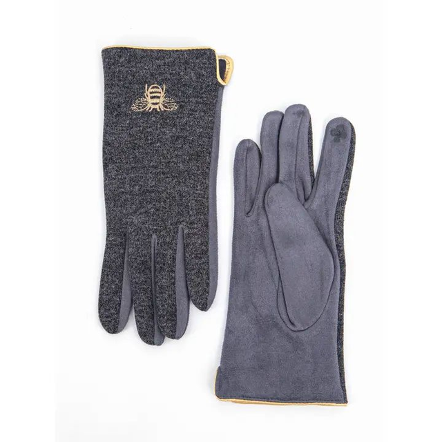 Embriodered  Bee Gloves