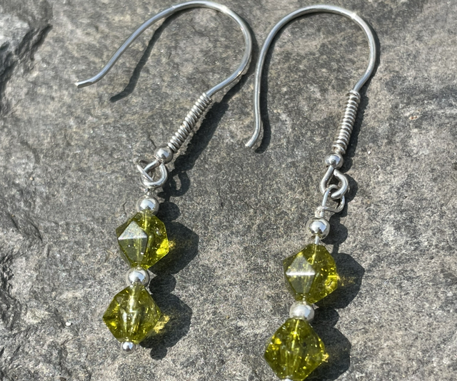 Peridot Drop Earrings