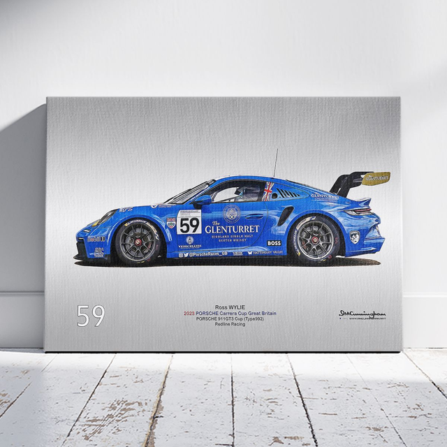 C230912 Porsche 992GT3Cup PCCGB23 RedlineRacing #59 Side