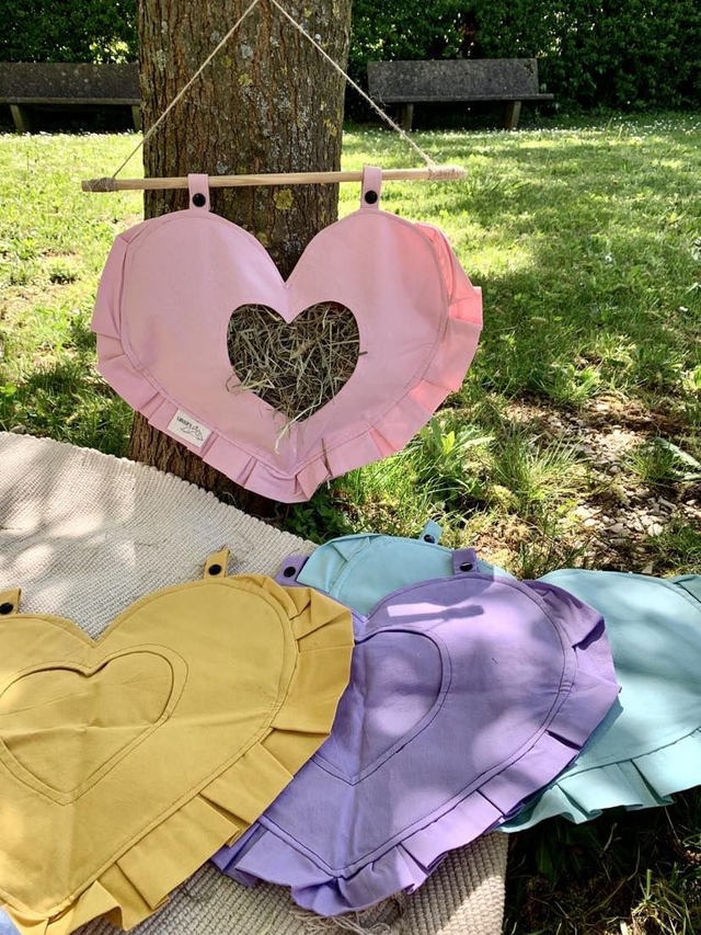 Sac à foin coeur &quot;couleurs unies&quot;